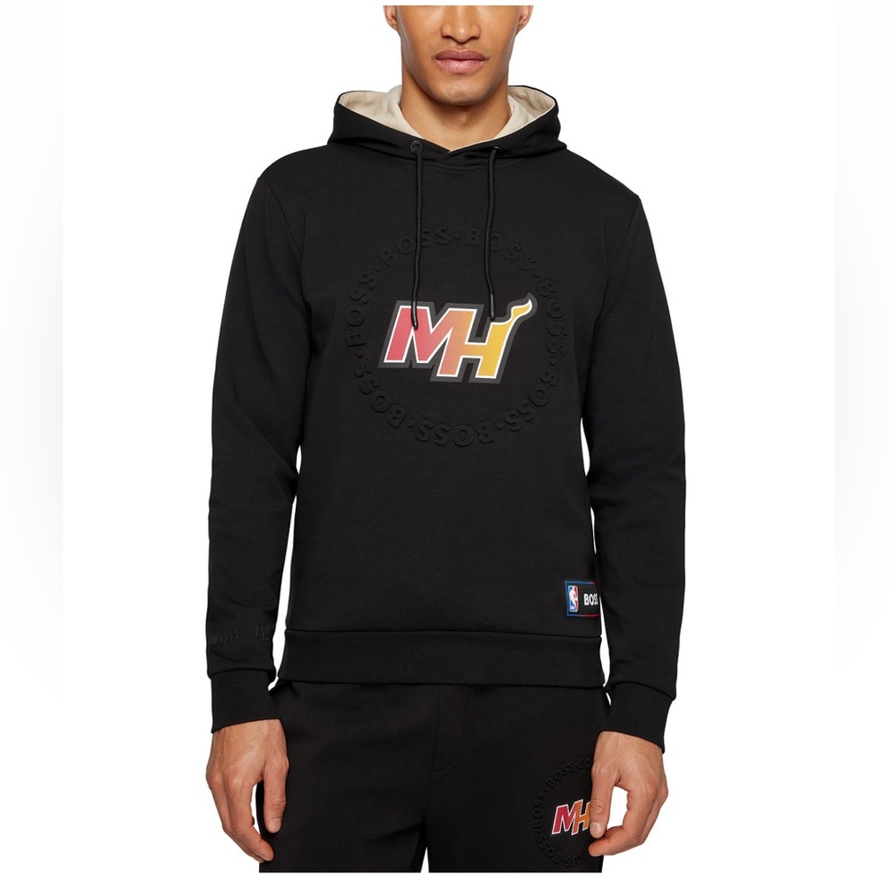 Boss X NBA Men’s Miami Heat Hooded Sweatshirt NWT Size 2XL